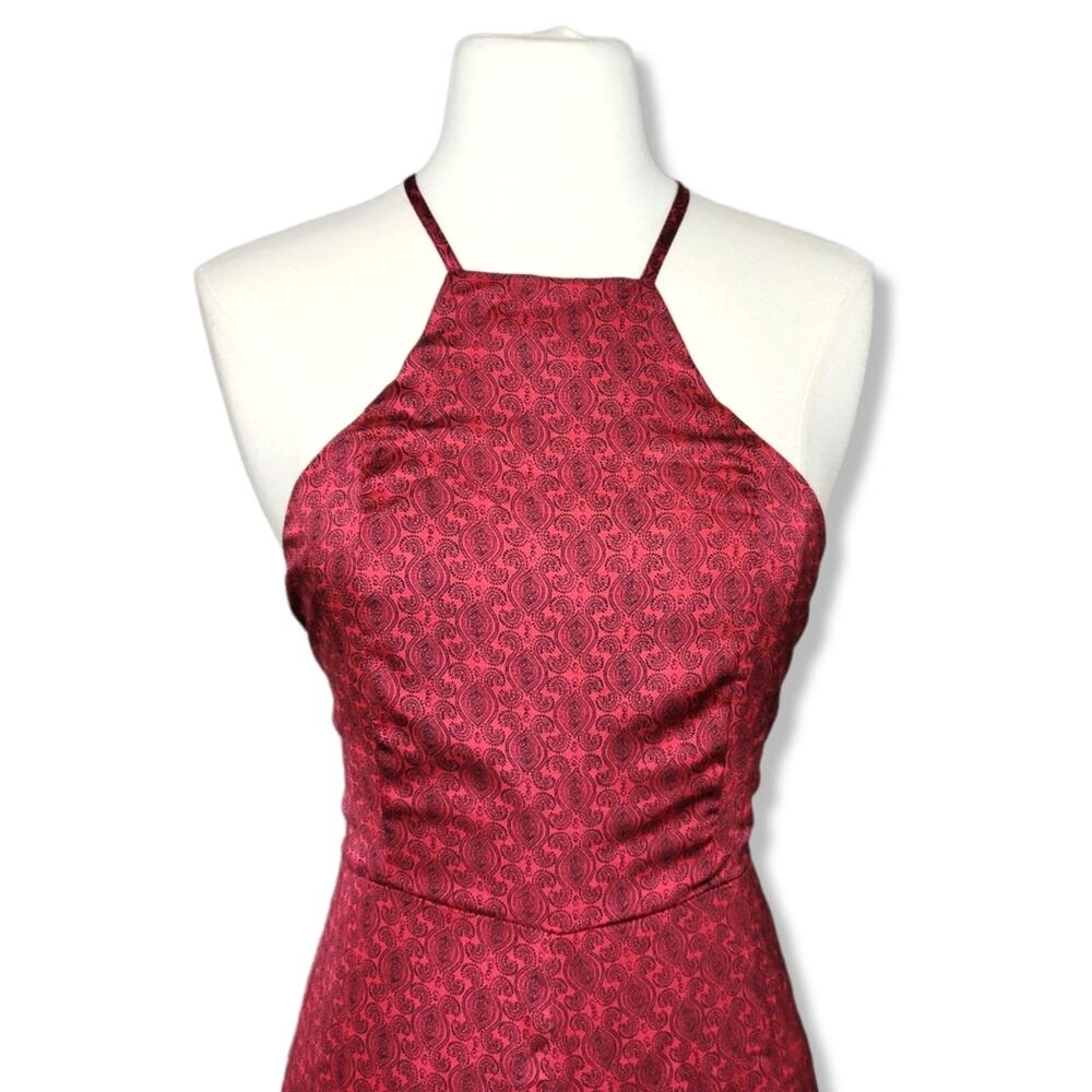 Honey Punch Paisley Satin Wide Leg Jumpsuit Size Medium New With Tag - Picture 4 of 15